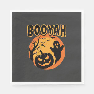 Serviette En Papier Conception de citrouille fantôme Halloween Booyah