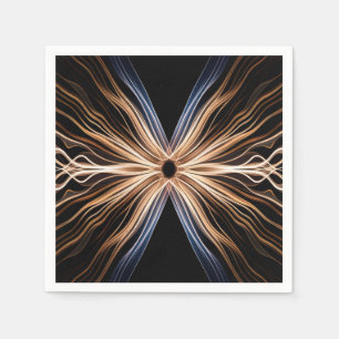 Serviette En Papier Conception de lumière d'énergie en éclat symétriqu