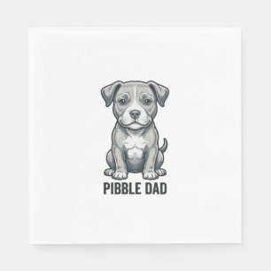 Serviette En Papier Conception de t-shirt de chien de gravure vintage 