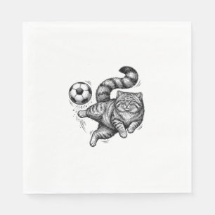 Serviette En Papier Conception de T-shirt de coup de pied de foot de c