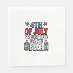 Serviette En Papier Conception de T-shirt patriotique vintage de bière