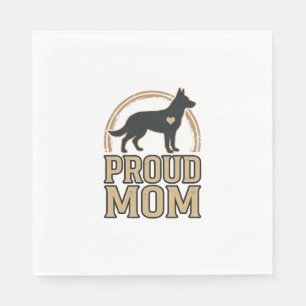 Serviette En Papier Conception de vecteur vintage silhouette de chien