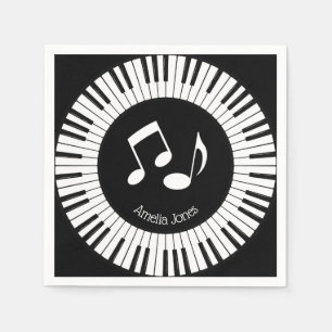 Serviette En Papier Conception des touches de piano