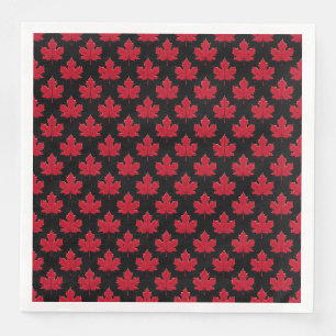 Serviette En Papier Conception feuille d'érable