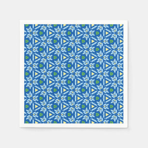 Serviette En Papier Conception florale Abstraite