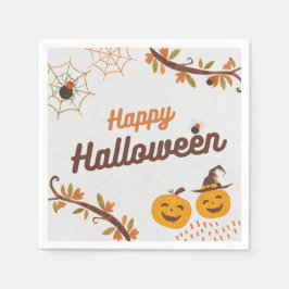 Serviette En Papier Conception Joyeux Halloween
