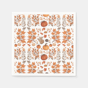 Serviette En Papier Conception motif d'automne