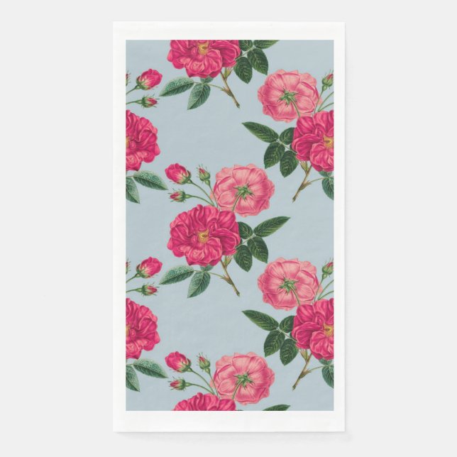 Serviette En Papier Conception Rose vintage (Devant)