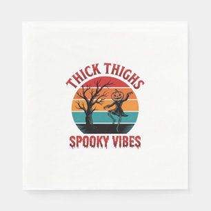 Serviette En Papier Conceptions de chemise Halloween Thick Thighs Spoo