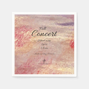 Serviette En Papier Concert d'automne de l'école I Personnalisé