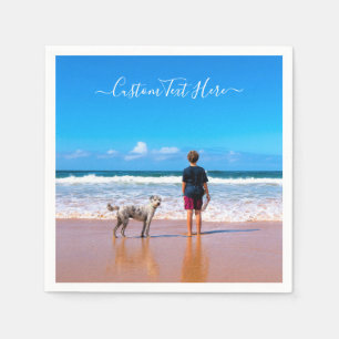 Serviette En Papier Concevez vos propres serviettes photo avec animaux