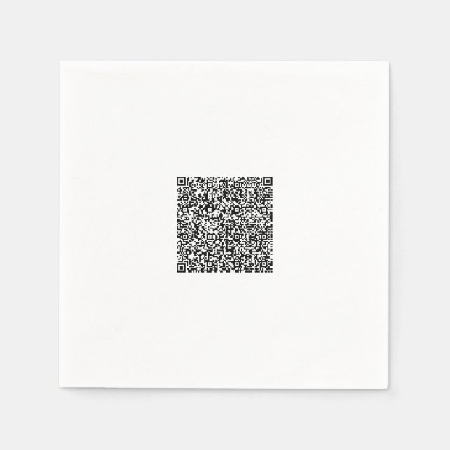 Serviette En Papier Concevez votre propre code QR personnalisé Modèle  (Devant)
