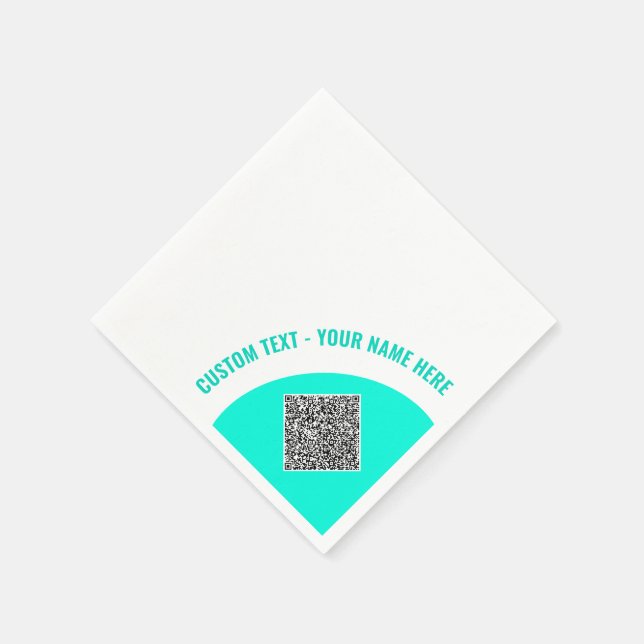 Serviette En Papier Concevez votre propre texte personnalisé et votre  (Coin)