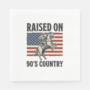 Serviette En Papier Conçu pour Chemise Western Cowboy Country 90s_