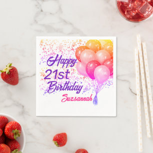 Serviette En Papier Confetti d'occasion spéciale personnalisé avec bal