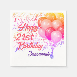 Serviette En Papier Confetti d'occasion spéciale personnalisé avec bal