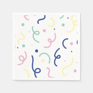 Serviette En Papier Confetti Pop - Multi