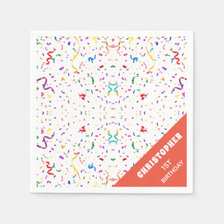 Serviette En Papier Confetti & Sprinkings Papier Napkin