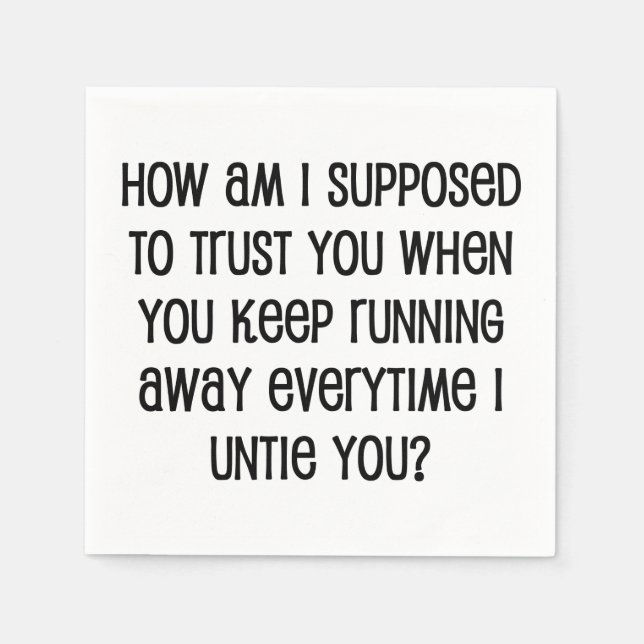 Serviette En Papier Confiance (Devant)