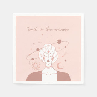 Serviette En Papier Confiance dans l'Univers Spiritualité Positivité