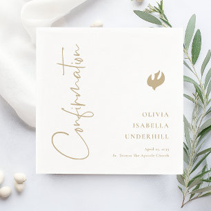 Serviette En Papier Confirmation de script pour filles