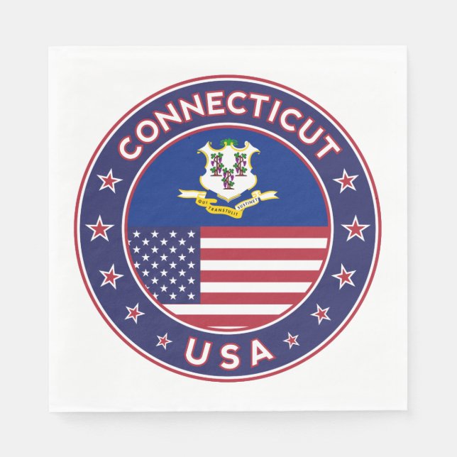 Serviette En Papier Connecticut (Devant)