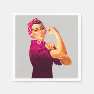Serviette En Papier Conscience Rosie de Cancer le rivoir
