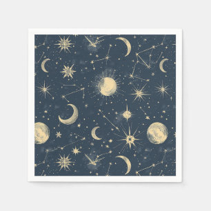 Serviette En Papier Constellation céleste - Nuit étoilée (3)