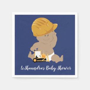 Serviette En Papier Construction Baby Boy Douche sur mesure serviettes
