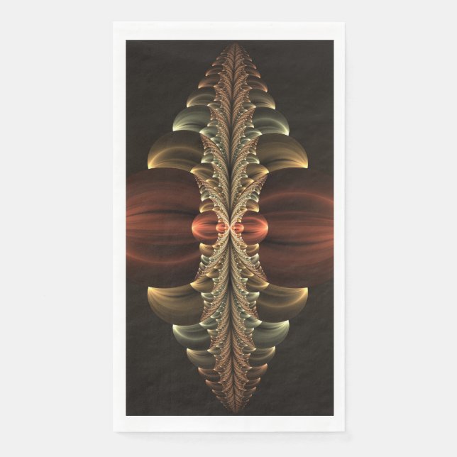 Serviette En Papier Construction d'Imaginaires Art Fractal Abstrait br (Devant)