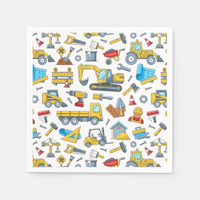 Serviette En Papier Construction Paper (Devant)