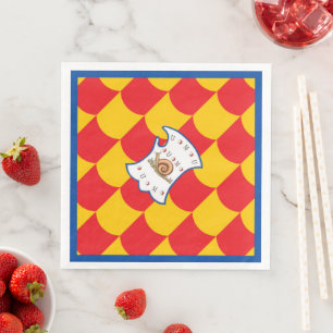 Serviette En Papier Contrada della Chiocciola (Escargot) Palio