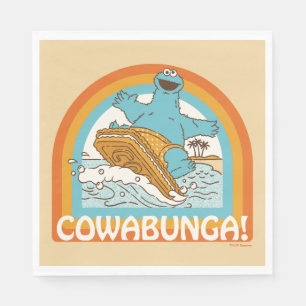 Serviette En Papier Cookie Monster Cowabunga!