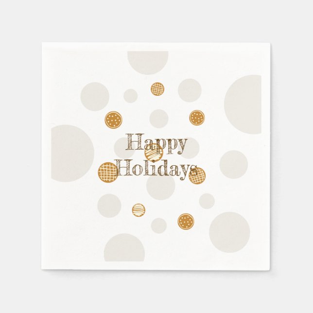 Serviette En Papier Cookies de pain d'épices (Devant)