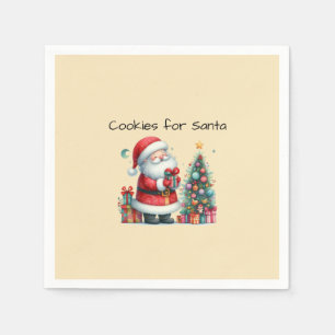 Serviette En Papier Cookies pour Père Noël