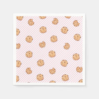 Cookies rayures roses Plaques papier fête d'annive