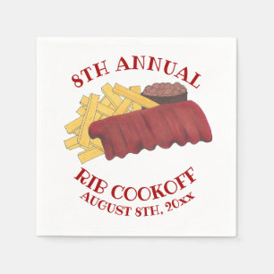 Serviette En Papier Cookoff annuel Barbecue Barbecue Barbecue Aliment