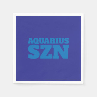 Serviette En Papier Cool bleu Aquarius SZN