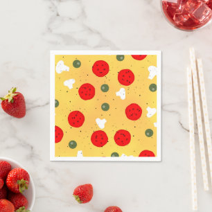 Serviette En Papier Cool plaisir pizza fête anniversaire de enfant
