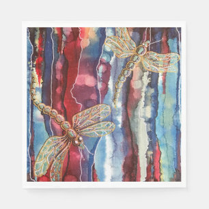 Serviette En Papier Copie d'art, libellules, serviettes de papier
