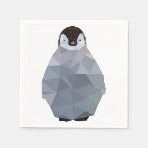 Serviette En Papier Copie géométrique de pingouin de bébé