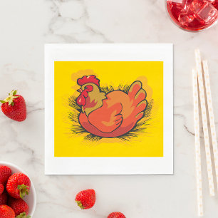 Serviette En Papier Coq en paille
