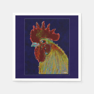 Serviette En Papier Coq : tête libre