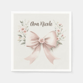 Serviette En Papier Coquette Bow