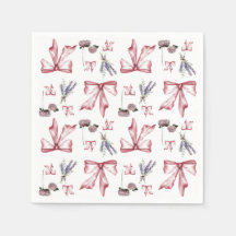 Coquette Bow et Floral Print - Rose doux