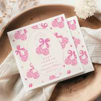 Coquette cerise sur le Baby shower supérieur