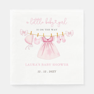 Serviette En Papier Coquette Coquette Bow Girl Baby shower