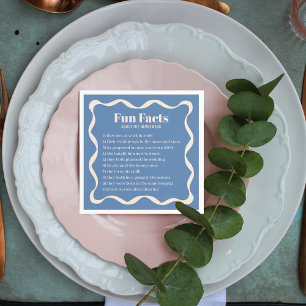 Serviette En Papier Coquette Curvy Ribbon Retro Mariage