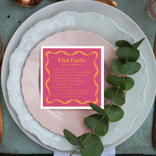 Serviette En Papier Coquette Curvy Ribbon Retro Mariage