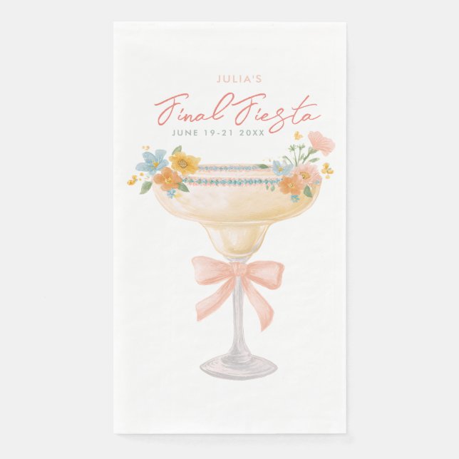 Serviette En Papier Coquette Final Fiesta Margarita (Devant)